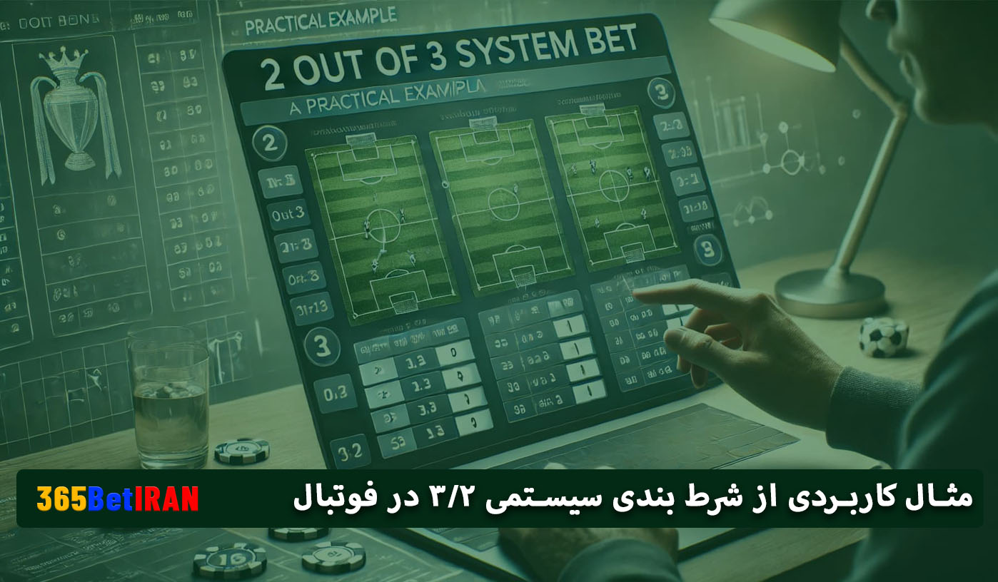 مثال کاربردی از شرط بندی سیستمی 2/3 در فوتبال