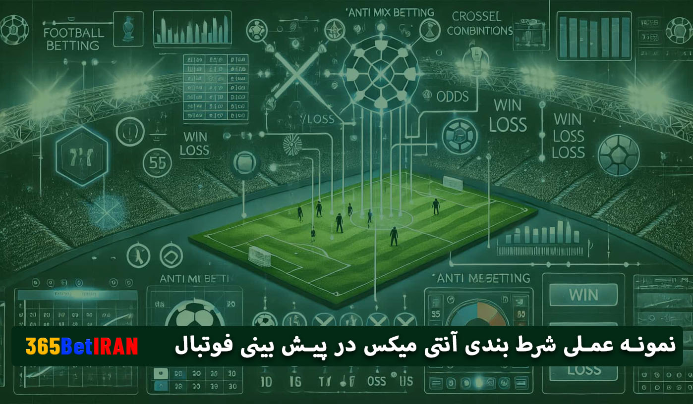 نمونه عملی شرط بندی آنتی میکس در پیش بینی فوتبال