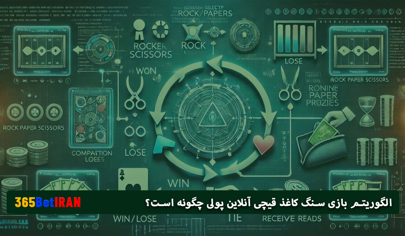الگوریتم بازی سنگ کاغذ قیچی آنلاین پولی چگونه است؟