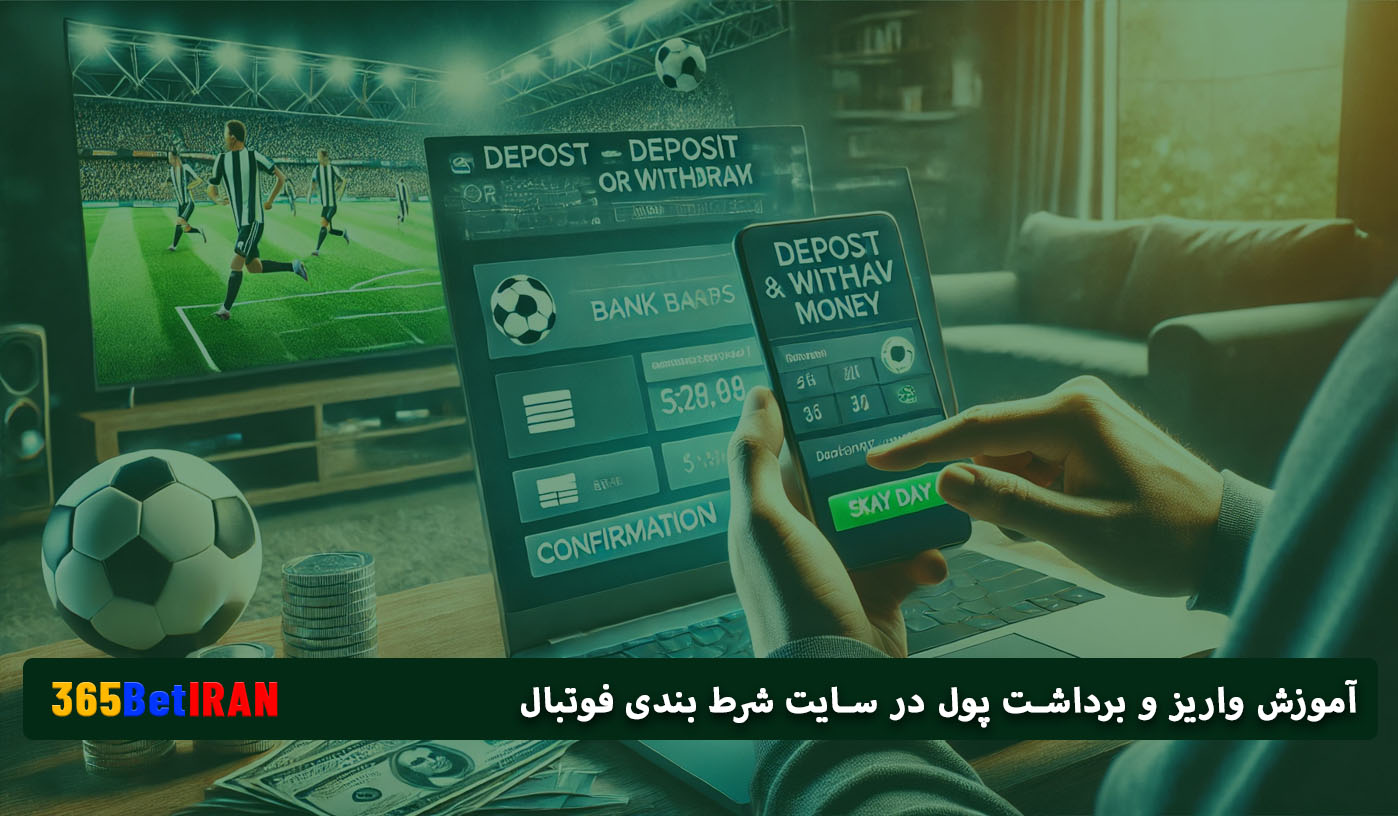 آموزش واریز و برداشت پول در سایت شرط بندی فوتبال