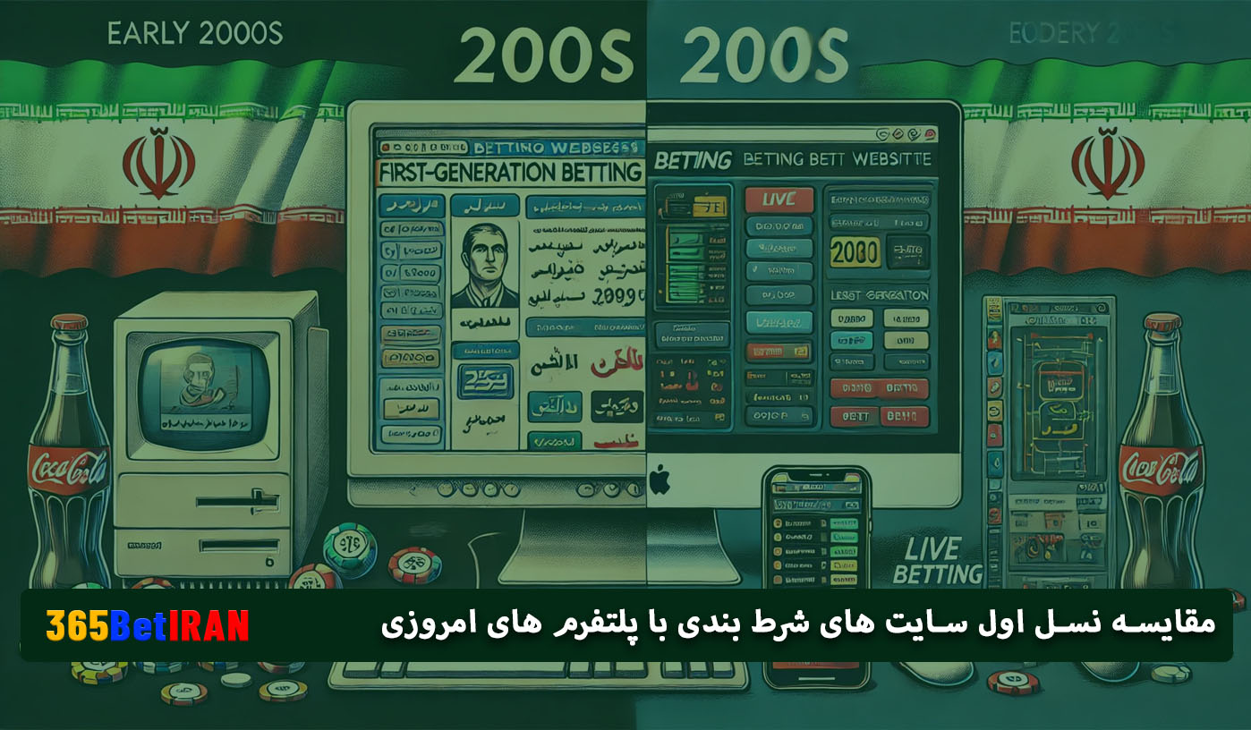 مقایسه نسل اول سایت های شرط بندی با پلتفرم های امروزی